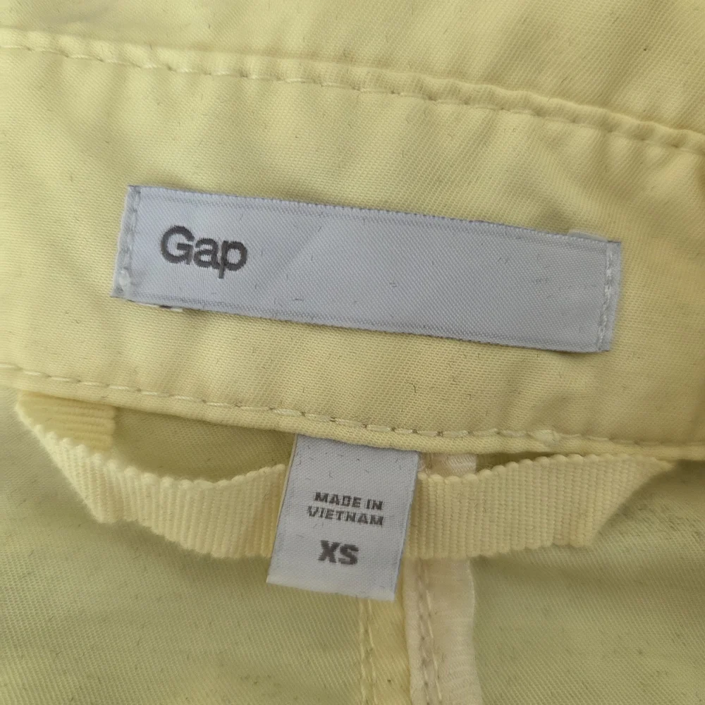 GAP Light Yellow Trench Coat Women's XS - Picture 3 of 3